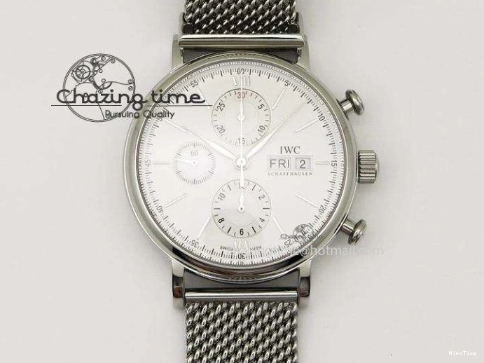 MIROTIME 0321 Youthful Pilot Chrono RG 3878 Gray Dial on Light Brown Leather Strap A 7394